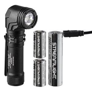 Streamlight Protac 90 X USB/Protac 90 X Black with Two CR123A Lithium Batteries and Holster 1000 Lumens